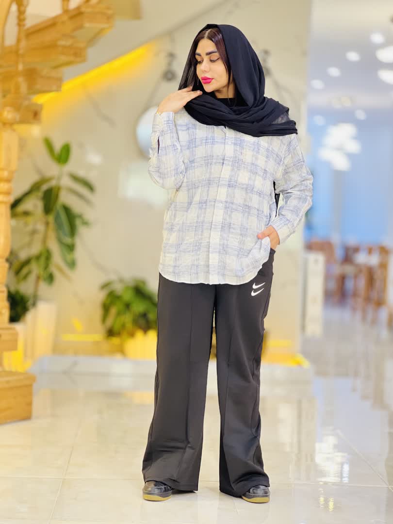 شومیز چهارخانه 2096